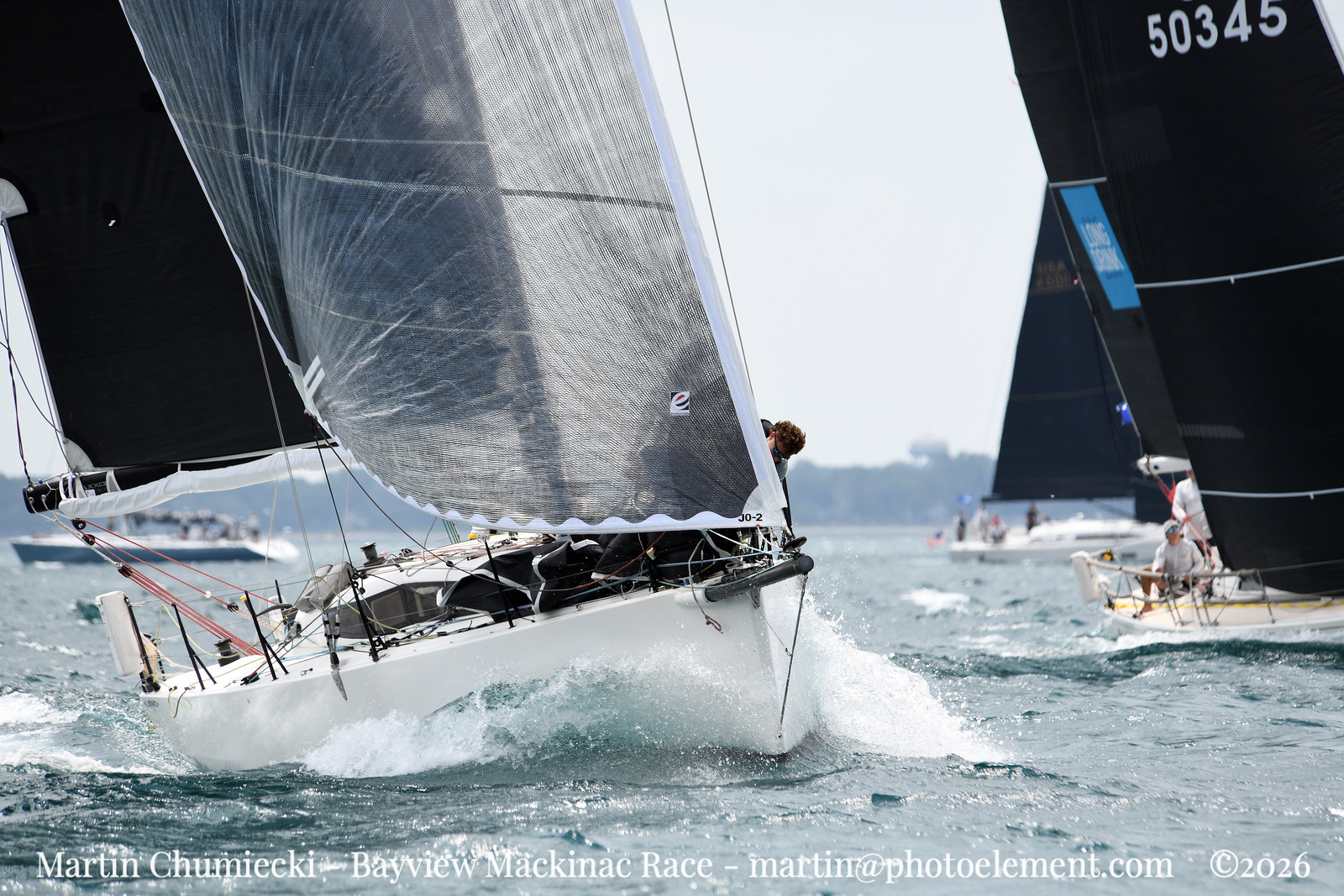 Smokeshow at the start of the Bayview Mackinac Race